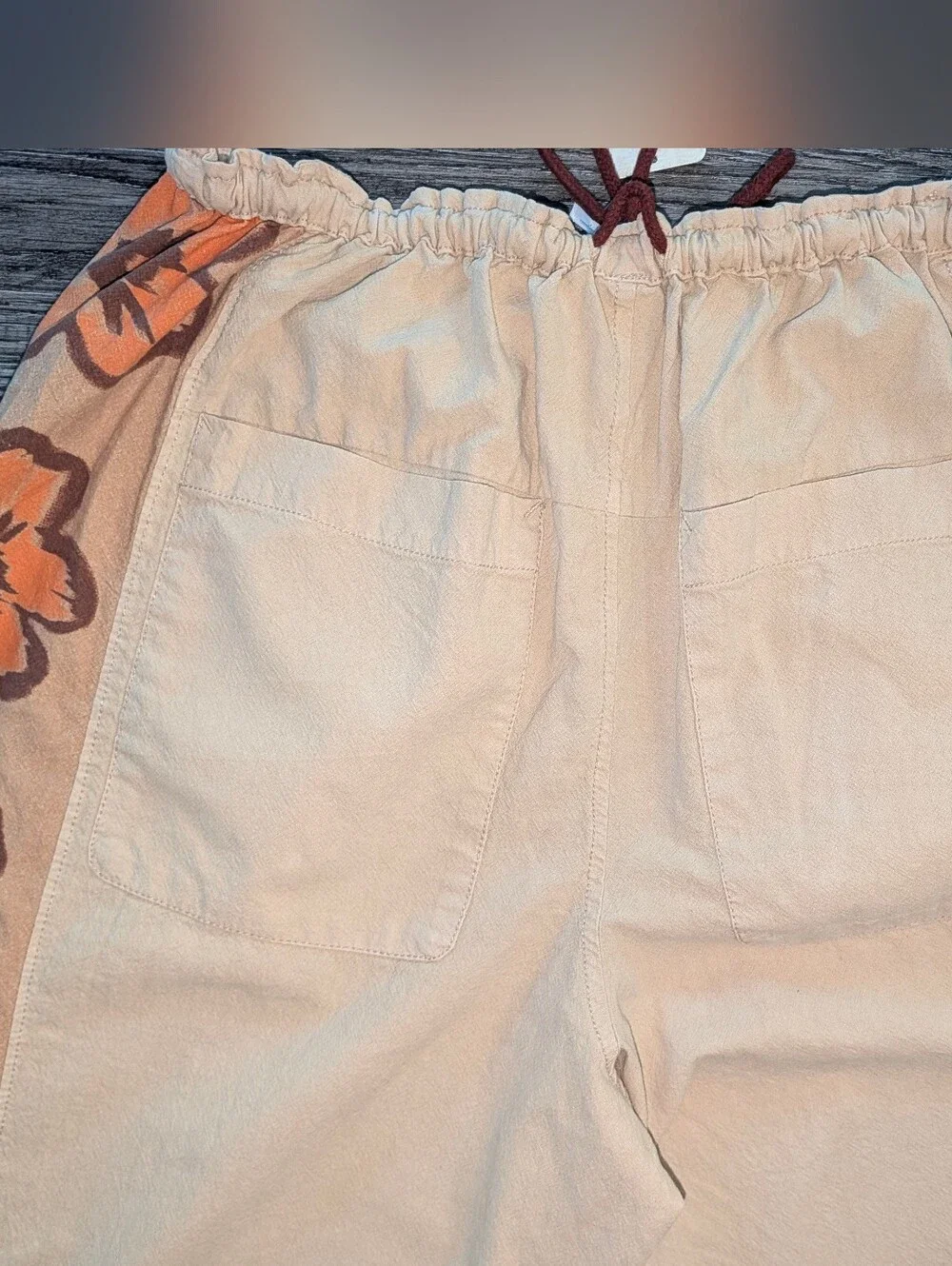 Free People Hudson Canyon Side Print Drawstring Pants Large